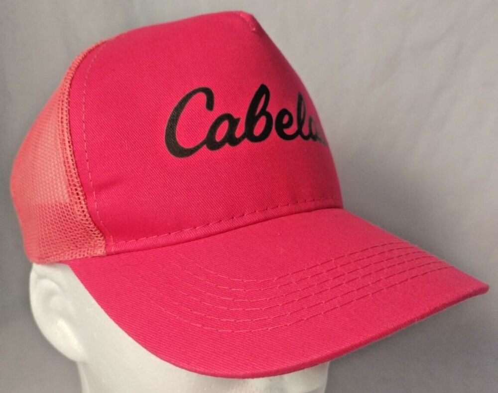Bass Pro Shops Cabela’s Mesh SnapBack Pink Women’s Trucker Hat/Cap-EXCELLENT!